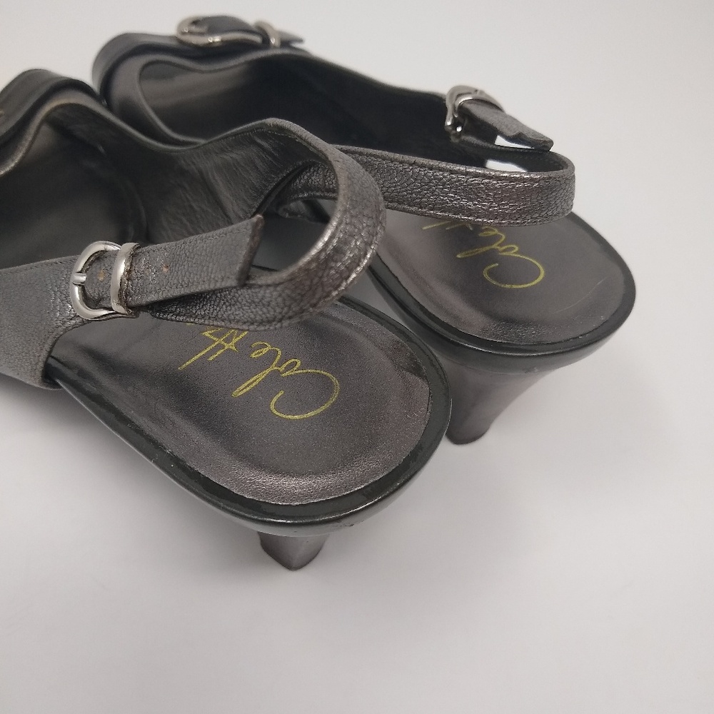 Cole Haan | buckle silver slingback heels Nike air - Picture 7 of 8
